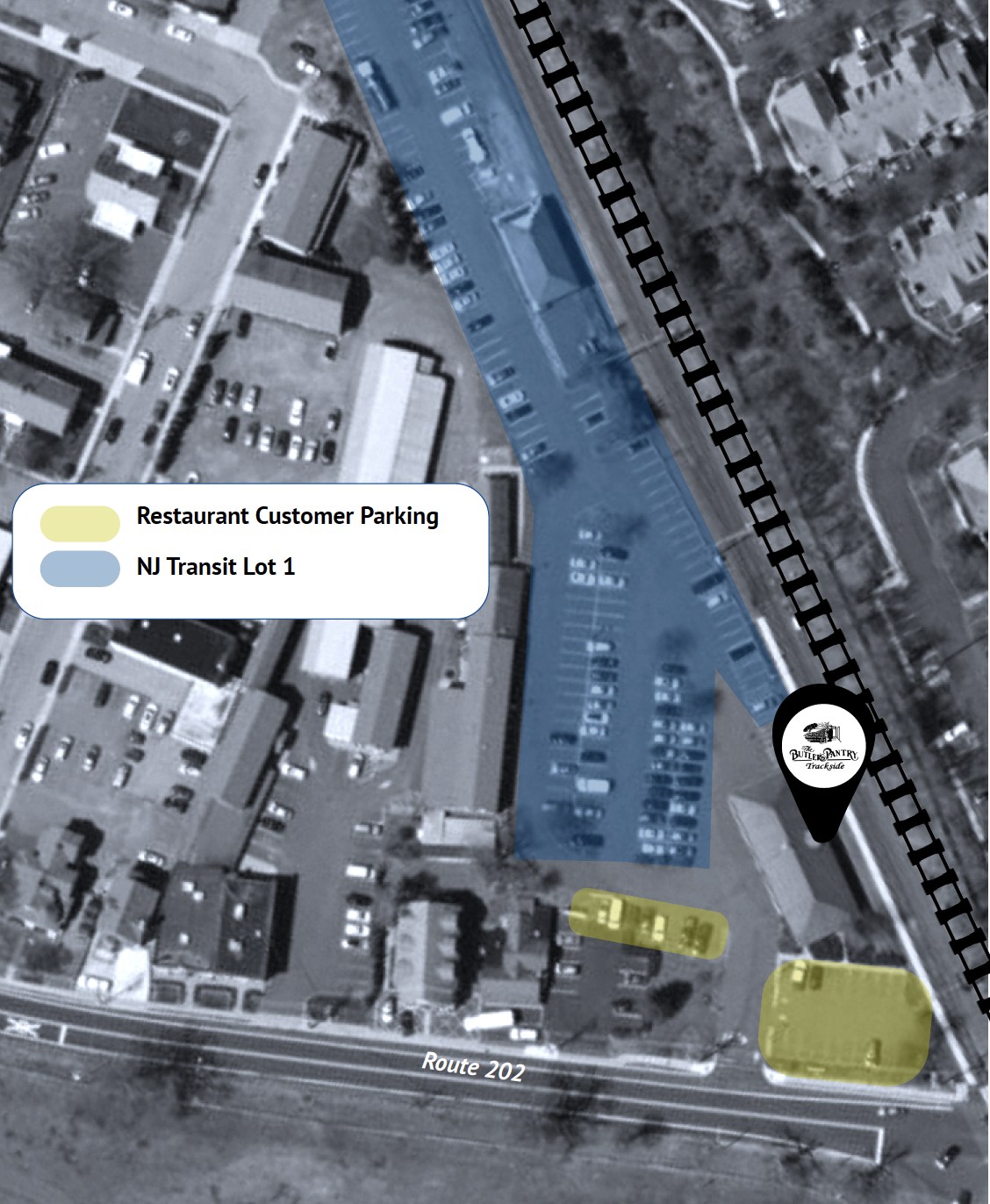 Parking and Transit Butler's Pantry Trackside